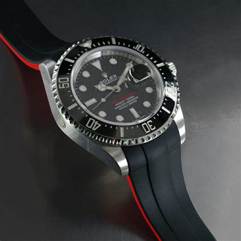 rolex sea dweller with rubber strap